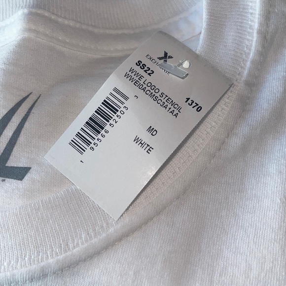 WWE Logo Stencil White Shirt - Picture 2 of 8